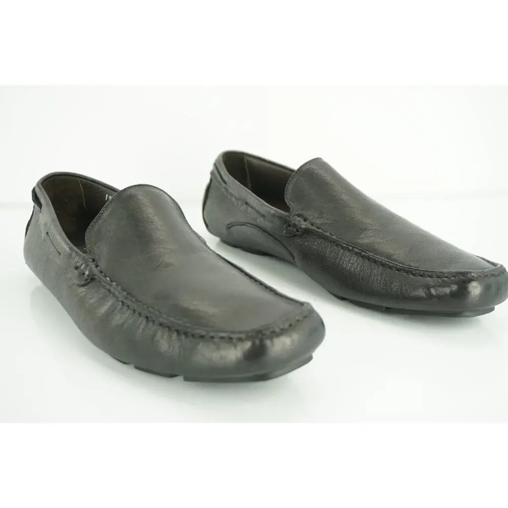 To Boot New York Men's Barkley Black Leather Driving Loafers